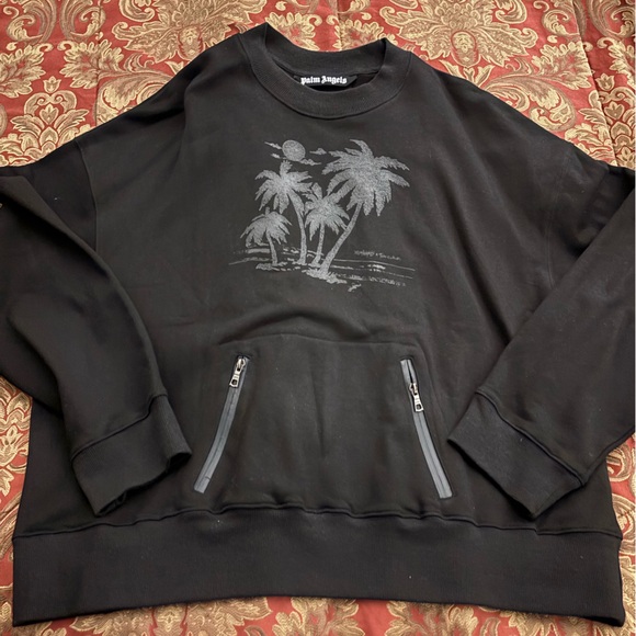 PALM ANGELS X TEAM WANG POCKET CREWNECK - Picture 1 of 5